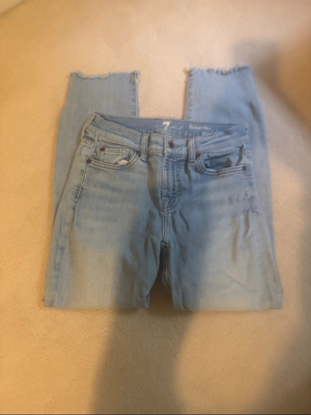 7 For All Mankind Light Blue Roxanne Ankle Jeans